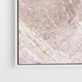 Obraz w ramie 50x50 - Wyjątkowa Stylizacja - marmur, złoto - rama biała
