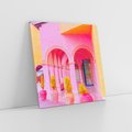 Obraz na płótnie 80x80 - Marokańskie pastele - marokański, pastele
