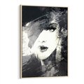 Obraz w ramie 80x120 - Abstrakcyjna wizja kobiety - abstrakcja, kobieta - rama drewno
