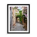 Plakat w ramie 50x70 - Ścieżka W Nieskończoność - uliczka, perspektywa - rama czarna