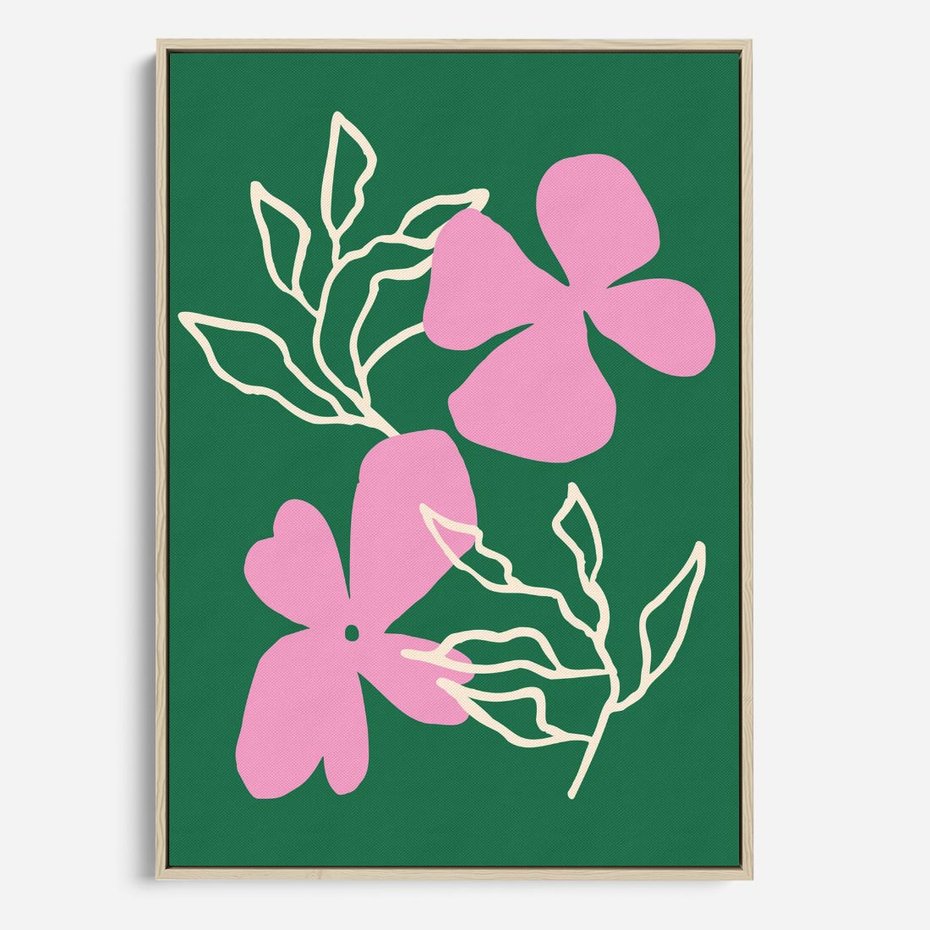 Obraz w ramie 50x70 - Wewnętrzne Fale - abstrakcyjny plakat, boho styl - rama drewno