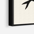 Obraz w ramie 50x70 - Kreatywne Echa - jaskółki, minimalizm - rama czarna