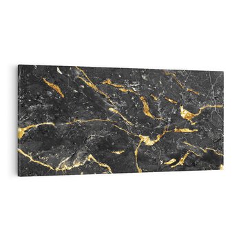 Obraz na płótnie 120x60 - Egzotyczny Blask - marmur, złoto