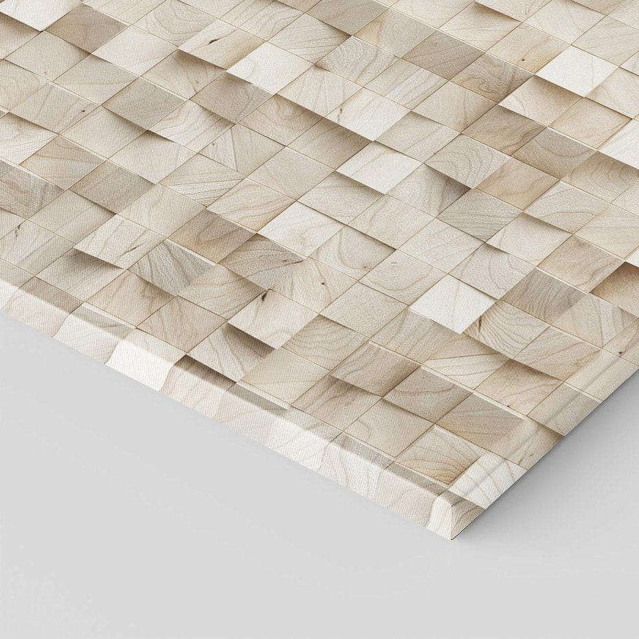 Obraz na płótnie 100x70 - Geometryczne 3D: Abstrakcyjna Harmonia - geometryczne, 3D