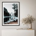 Plakat bez ramy 30x40 - Zamarznięta Rzeka - zima w górach, zamarznięta rzeka