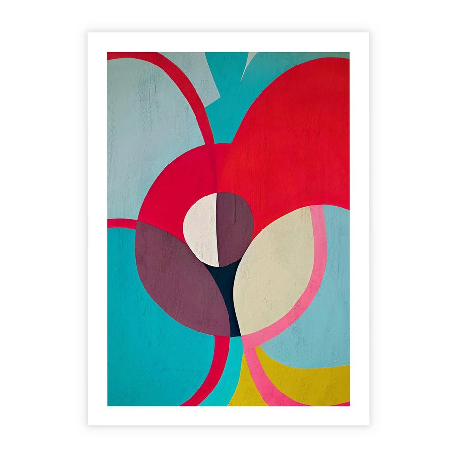 Plakat bez ramy 50x70 - Kolorowe Odsłony Inspiracji - abstrakcyjny obraz, olejny