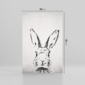 Obraz na płótnie 50x70 - Szkicowany królik w grafice - szkic, królik