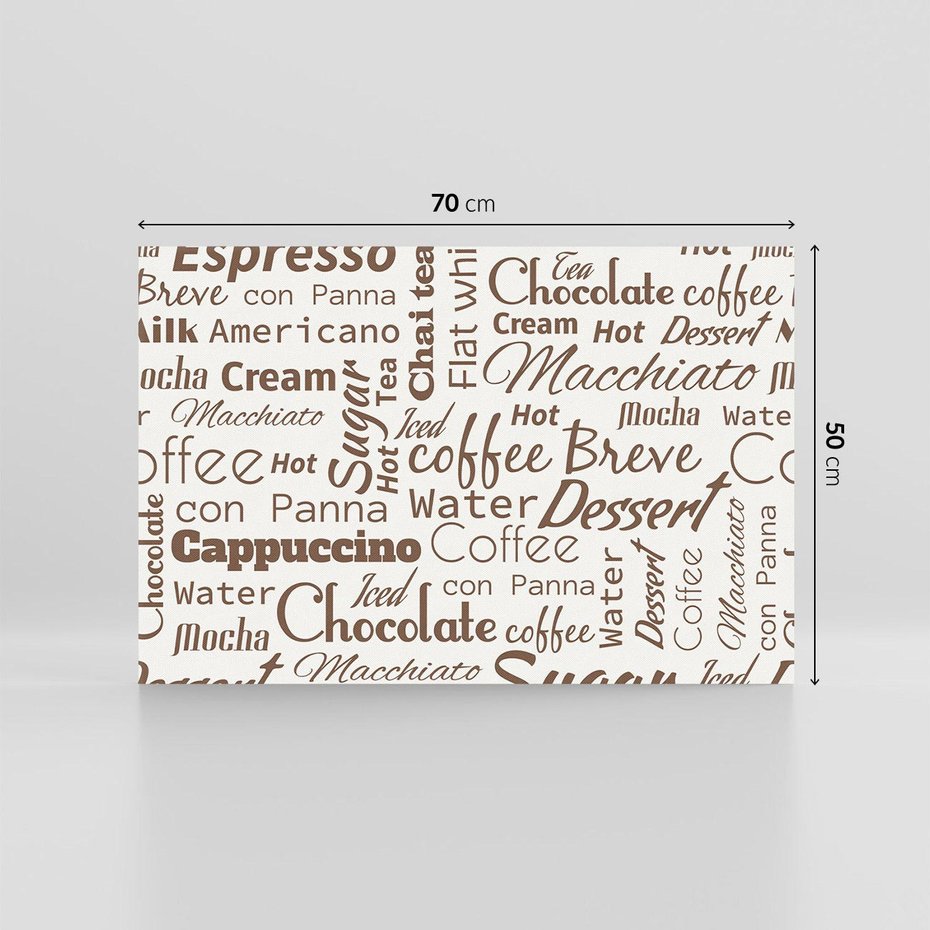 Obraz na płótnie 70x50 - Kawa w Stylu Coffee - kawa, coffee