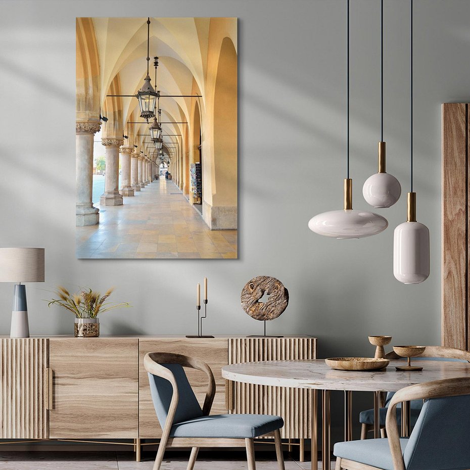 Obraz na płótnie 80x120 - Uliczka w perspektywie czasu - uliczka, perspektywa