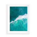 Plakat w ramie 50x70 - Siła i Spokój - morze, ocean - rama biała