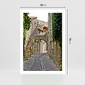 Plakat bez ramy 50x70 - Urokliwa perspektywa uliczki - uliczka, perspektywa