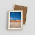 Plakat w ramie 30x40 - Słońce i Suche Drzewo - pustynia, suche - rama drewno