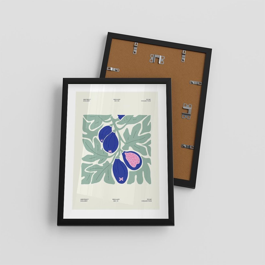 Plakat w ramie 30x40 - Symfonia Przestrzeni - figi, plakat - rama czarna