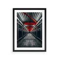 Plakat w ramie 30x40 - Nieskończoność Przestrzeni - korytarz, perspektywa - rama czarna