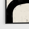 Obraz w ramie 70x100 - Przenikające Plamy - abstrakcyjna sztuka, minimalizm - rama czarna
