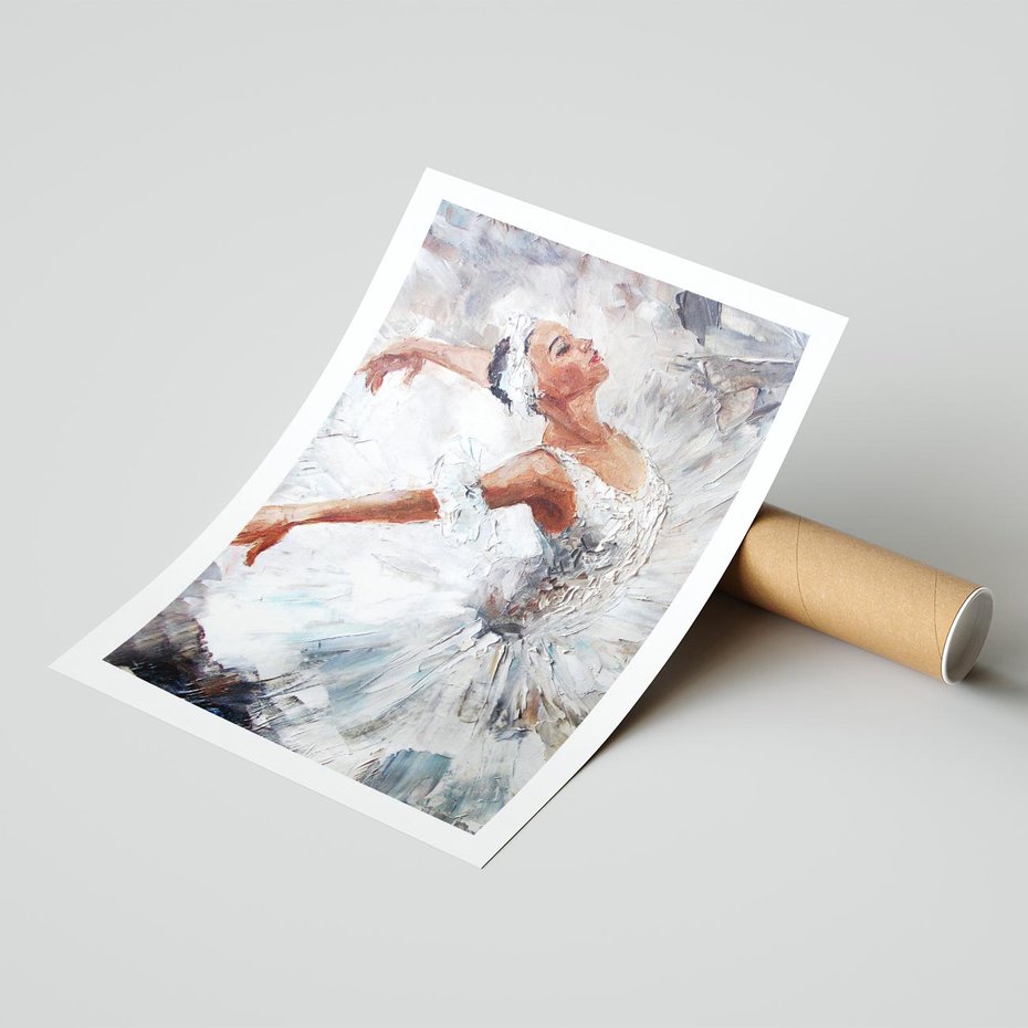 Plakat bez ramy 21x30 - Baletowa Sztuka - balet, sztuka