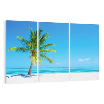 Obraz na płótnie 120x80 - Rajska Plaża na Karaibach - Karaiby, plaża