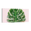 Obraz na płótnie 120x60 - Egzotyczna Roślinność - liście, monstera