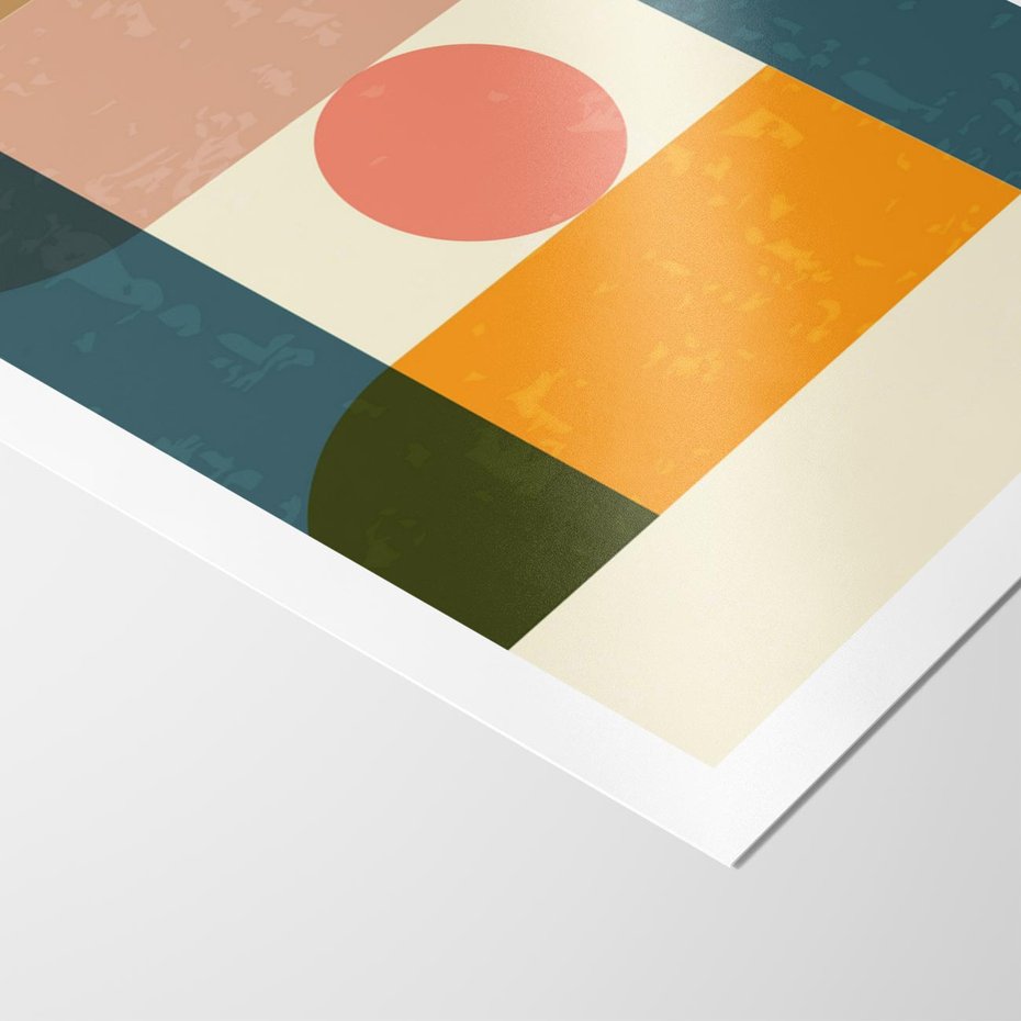 Plakat bez ramy 30x40 - Geometryczna Ekspresja - geometria, plakat