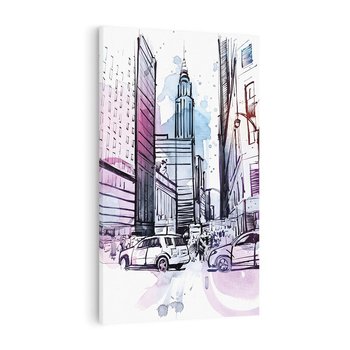 Obraz na płótnie 70x100 - Miasto ożywione pulsującym życiem - szkocja, miasto