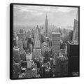 Obraz w ramie 50x50 - Majestatyczne Wysokości - Nowy Jork, wieżowce - rama czarna