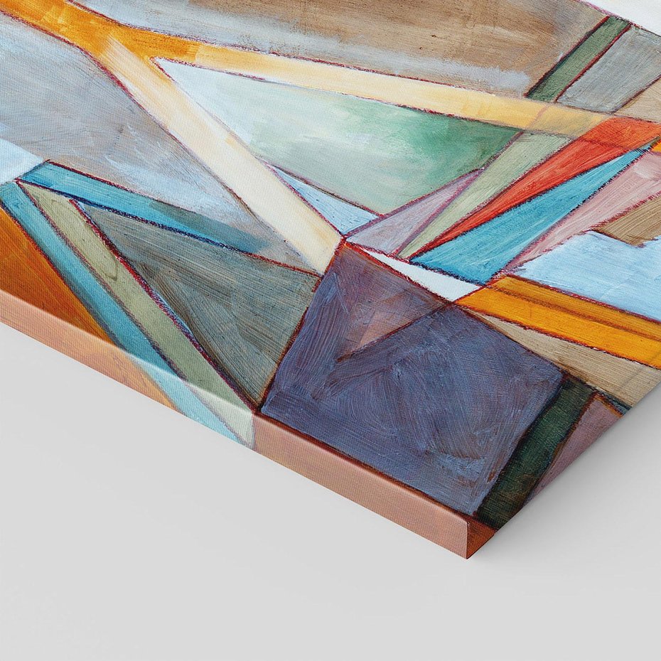 Obraz na płótnie 40x40 - Geometria abstrakcji - abstrakcja, geometria