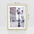Plakat w ramie 30x40 - Przemijający urok miasta - miasto, uliczka - rama drewno