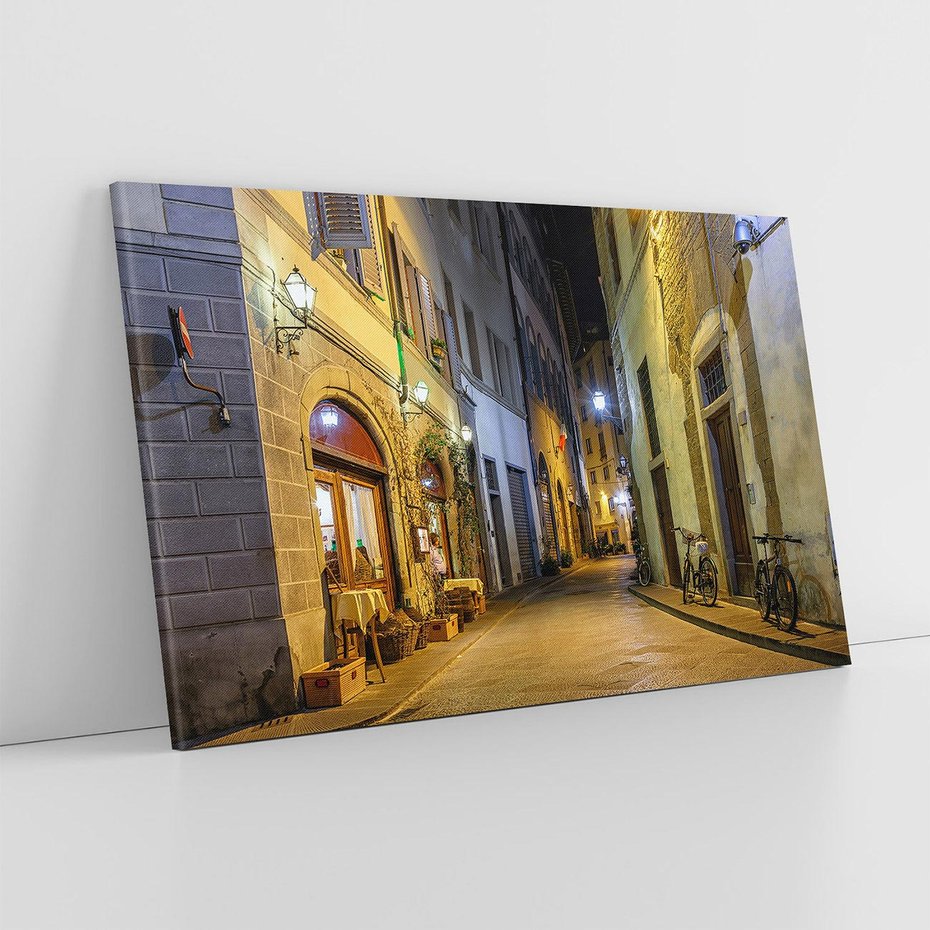 Obraz na płótnie 120x80 - Toskańska uliczka: włoski urok - Włochy, Toskania