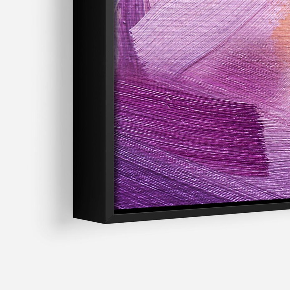 Obraz w ramie 50x50 - Abstrakcyjna gra kolorów - abstrakcja, akwarela - rama czarna