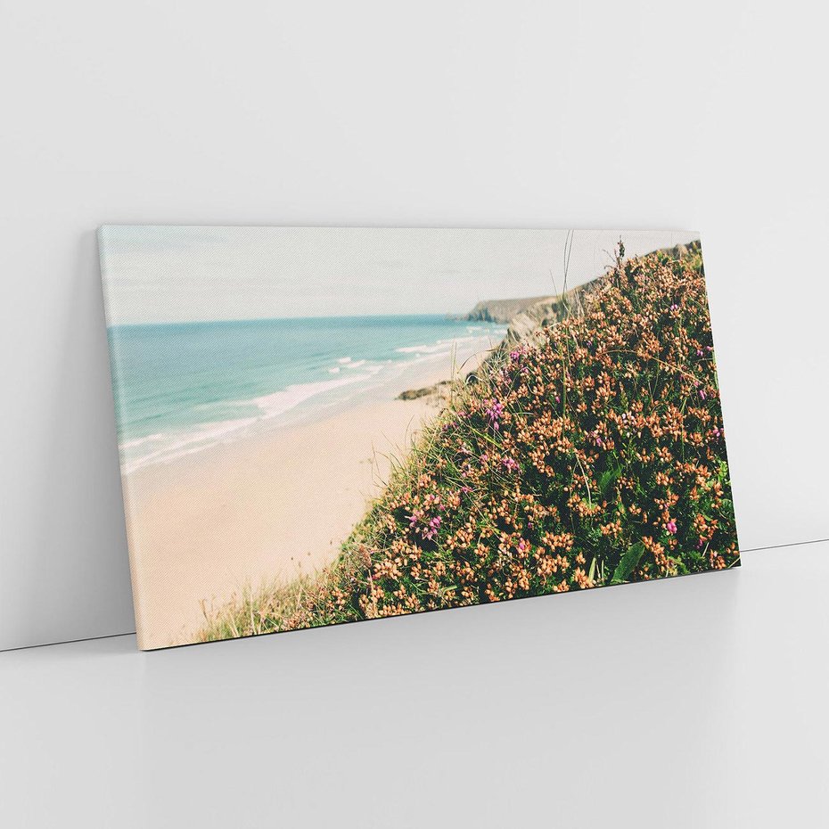 Obraz na płótnie 100x50 - Perspektywa Klifu - fotografia, ocean