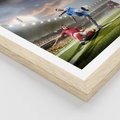 Plakat w ramie 50x70 - Ekscytacja Sportowego Świata - gol, mecz - rama drewno