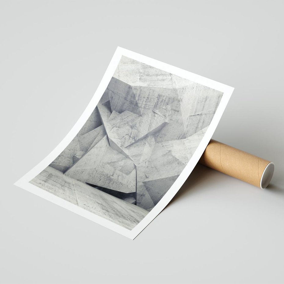 Plakat bez ramy 50x70 - Architektura w trójwymiarowym wymiarze - architektura, 3D