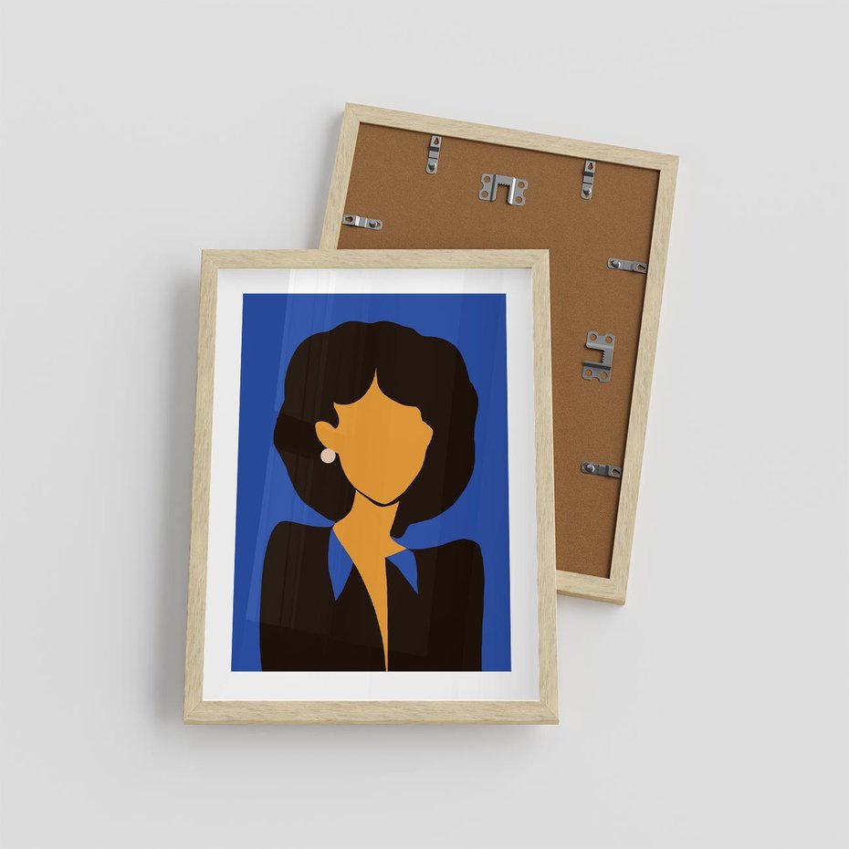 Plakat w ramie 30x40 - Modernistyczne Wibracje - sztuka nowoczesna, plakat - rama drewno