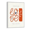 Obraz w ramie 50x70 - Pastelowa Siła Miłości - miłość, love - rama biała