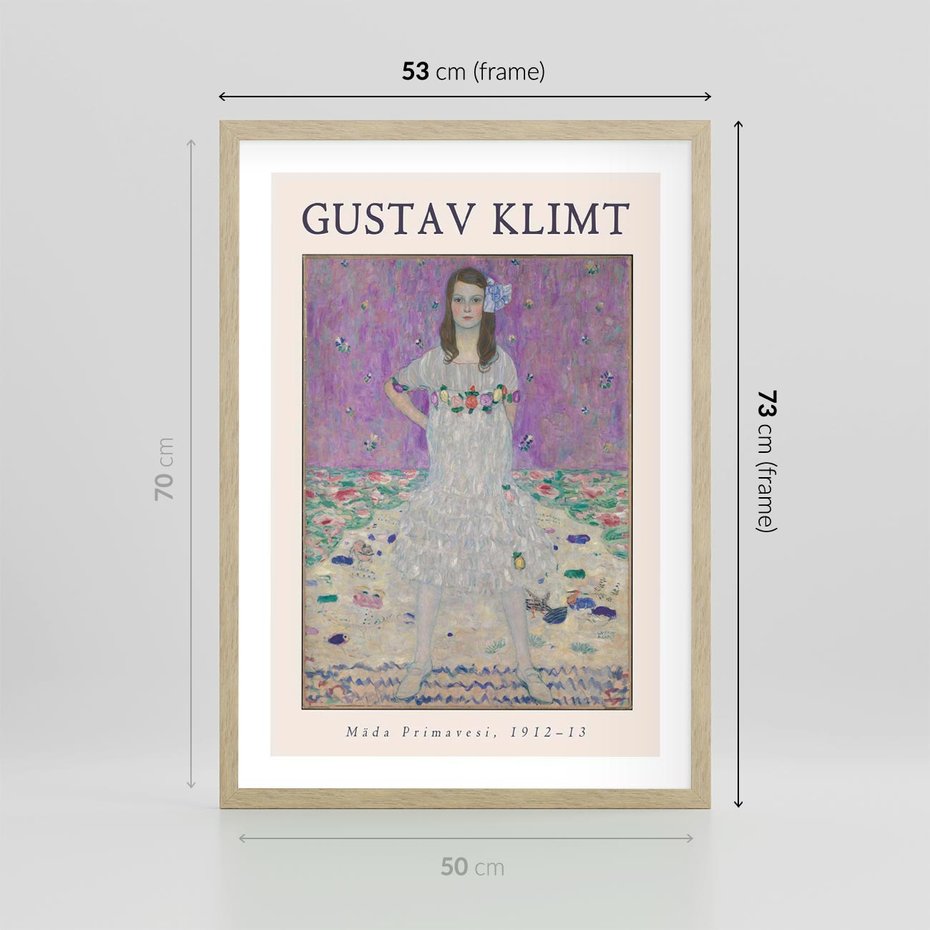 Plakat w ramie 50x70 - Gustav Klimt: Reprodukcja - reprodukcja, gustav klimt - rama drewno