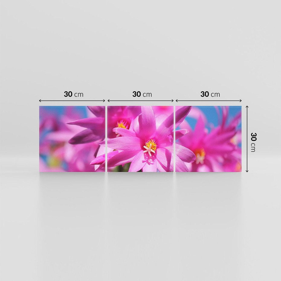 Obraz na płótnie 90x30 - Kwiatowy urok - kwiat, kwiaty