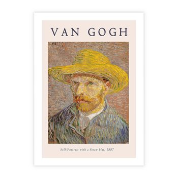 Plakat bez ramy 21x30 - Autoportret van Gogha - van gogh, autoportret