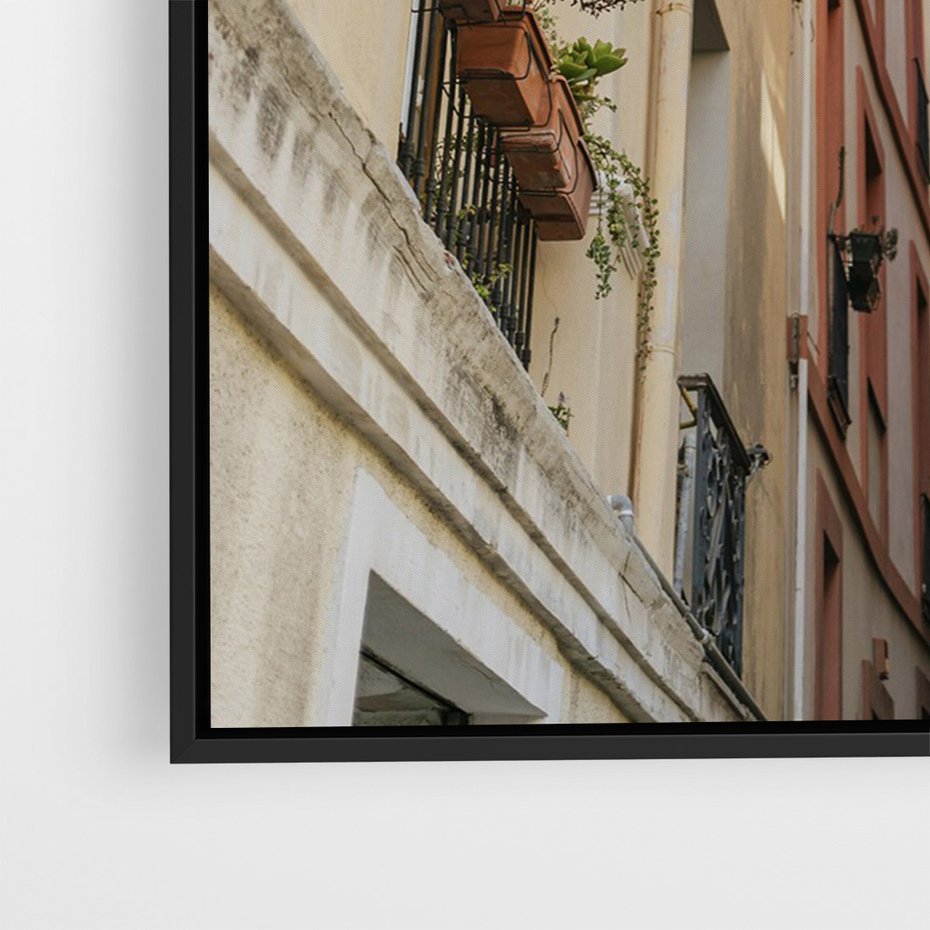 Obraz w ramie 50x70 - Włoskie uroki - włoskie, uliczki - rama czarna
