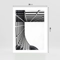 Plakat bez ramy 30x40 - Minimalizm Wysokości - architektura, czarno białe zdjęcie