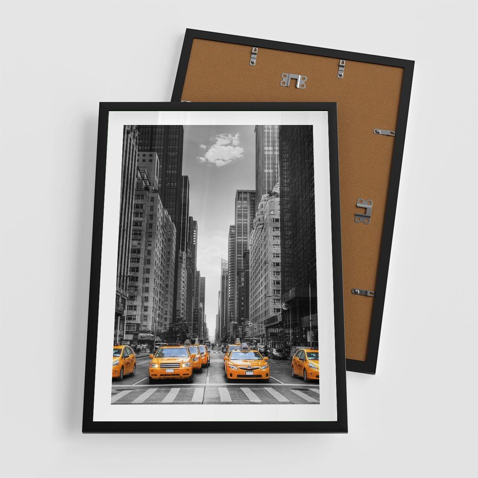 Plakat w ramie 50x70 - Wibracje Nowego Jorku - miasto, Nowy Jork - rama czarna