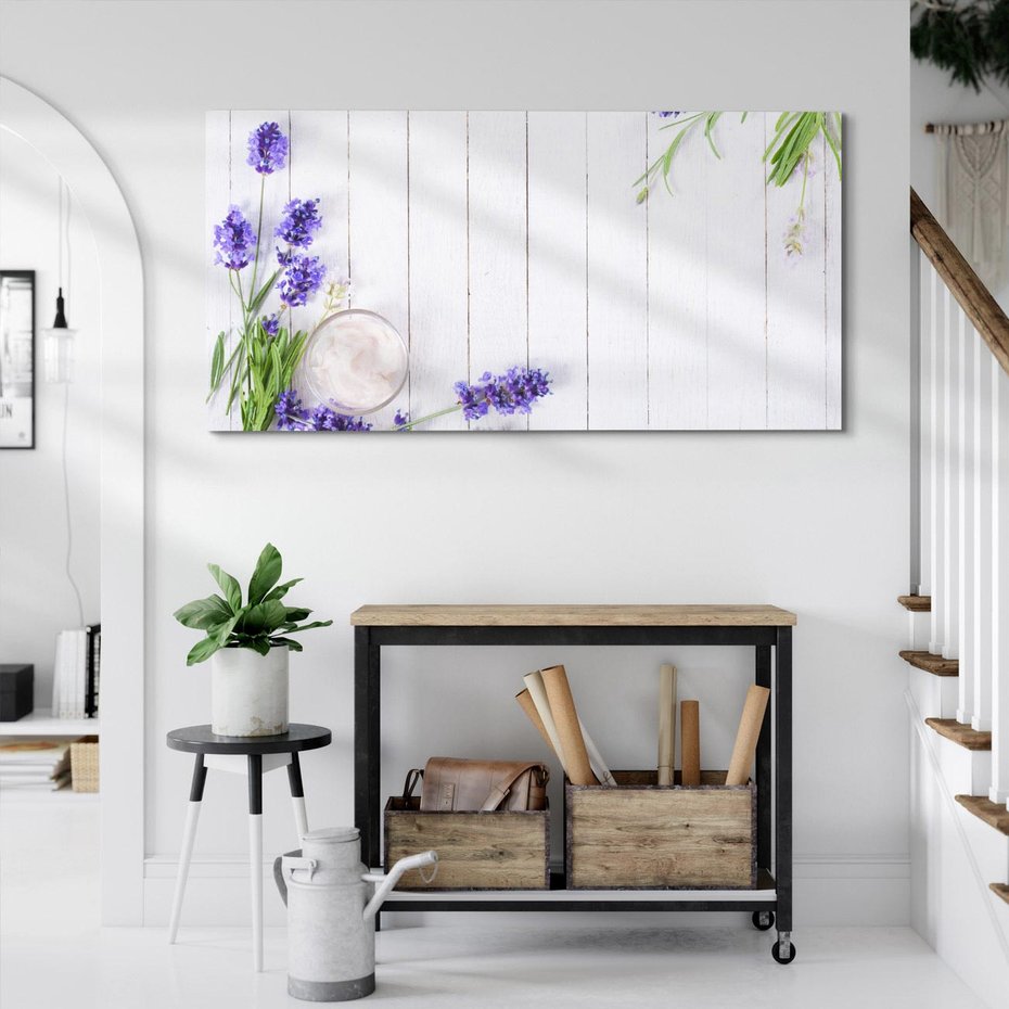 Obraz na płótnie 140x70 - Lawenda Kwiaty - lawenda, kwiat