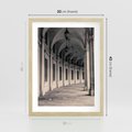 Plakat w ramie 30x40 - Kolumny Elegancji - architektura, kolumny - rama drewno