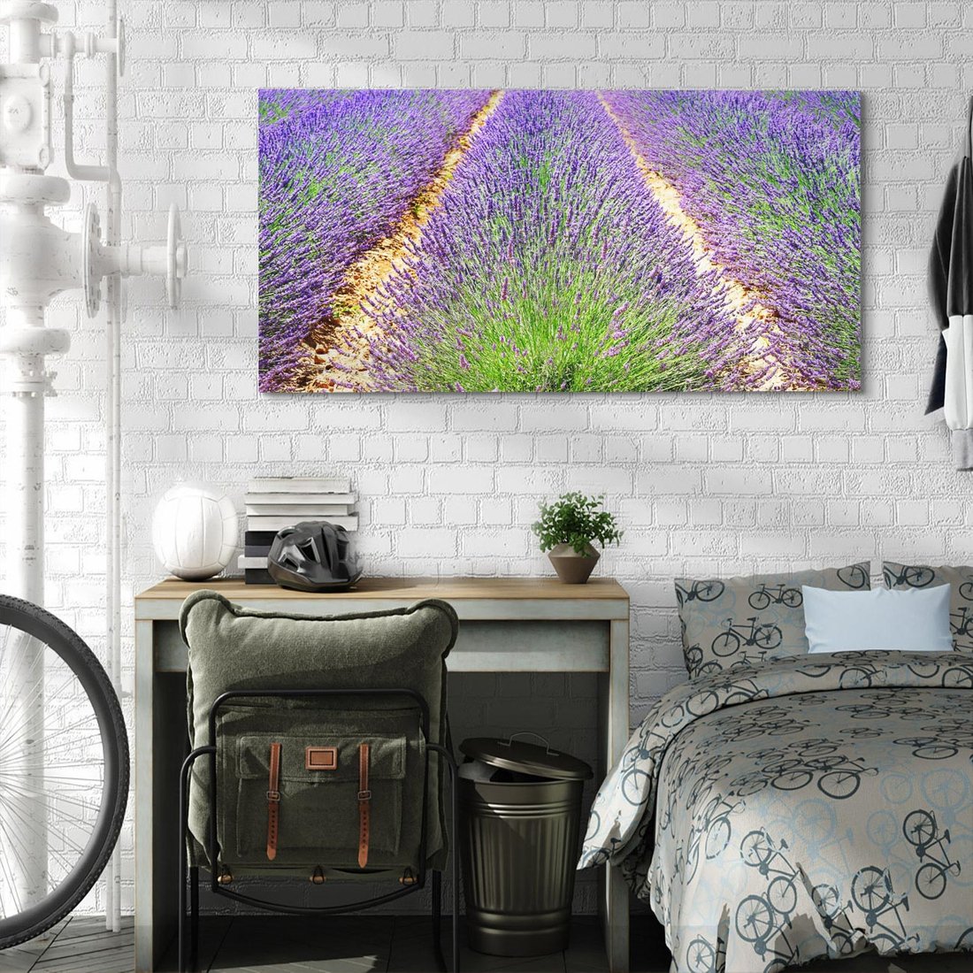 Obraz na płótnie 100x50 - Lawendowy kwiat - lawenda, kwiat