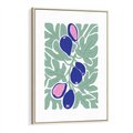 Obraz w ramie 80x120 - Figi Fioletu - figi, sztuka nowoczesna - rama drewno