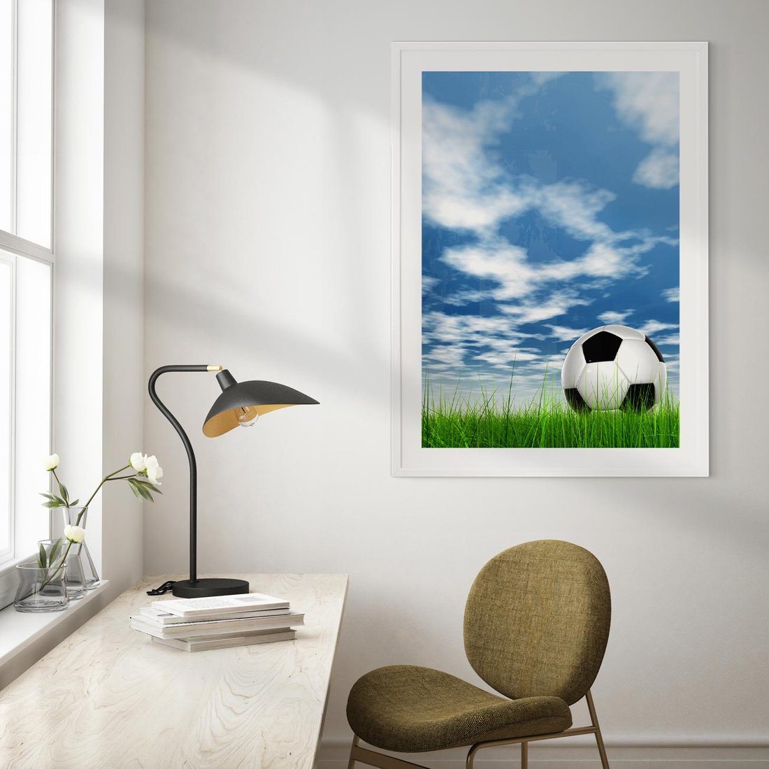 Plakat bez ramy 40x50 - Piłkarska Pasja - piłka, nożna