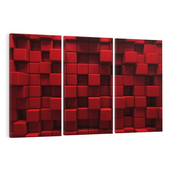 Obraz na płótnie 120x80 - Geometryczne 3D: wizja przestrzeni - geometryczne, 3D