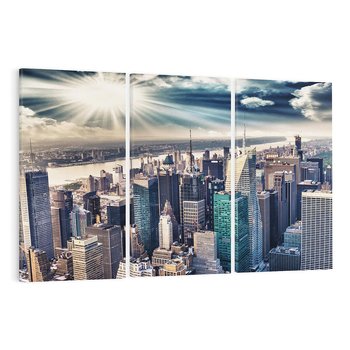 Obraz na płótnie 120x80 - Nowy York w pełnym blasku - Nowy York, miasto