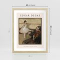 Plakat w ramie 40x50 - Klasyka Baletu - Edgar Degas, reprodukcja obrazu - rama drewno