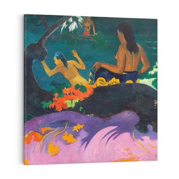 Obraz na płótnie 40x40 - Nad morzem 1892, Paul Gauguin - Reprodukcja - reprodukcja, obraz na płótnie