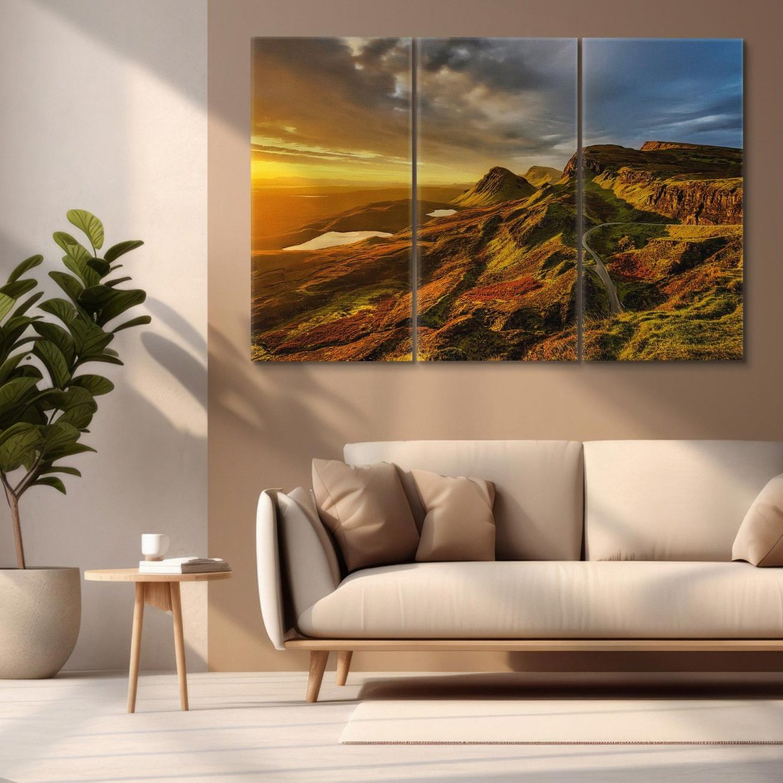 Obraz na płótnie 120x80 - Malownicza panorama górskich skał - góry, skały